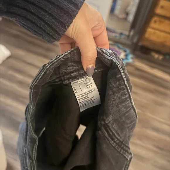 American Eagle Outfitters Dark Gray Denim Skort - Picture 6 of 6